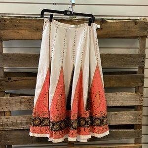 White print BOSTON PROPER skirt